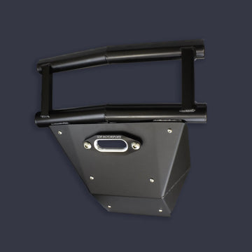 Polaris RZR Pro R/Pro S/Turbo R Double Tube Front Bumper with Winch Mount Front Angle View