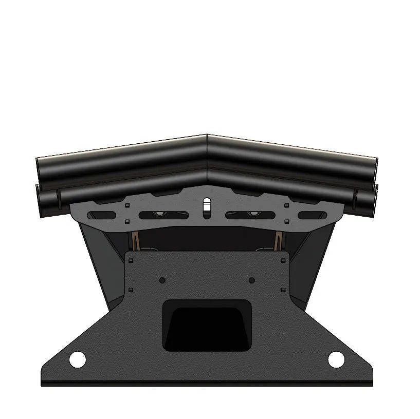 Polaris RZR Pro XP Double Tube Front Bumper with Winch Mount Back