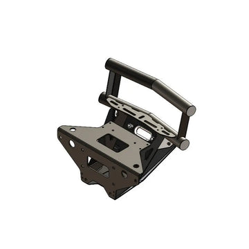 Polaris RZR Pro XP Double Tube Front Bumper with Winch Mount Back Angle
