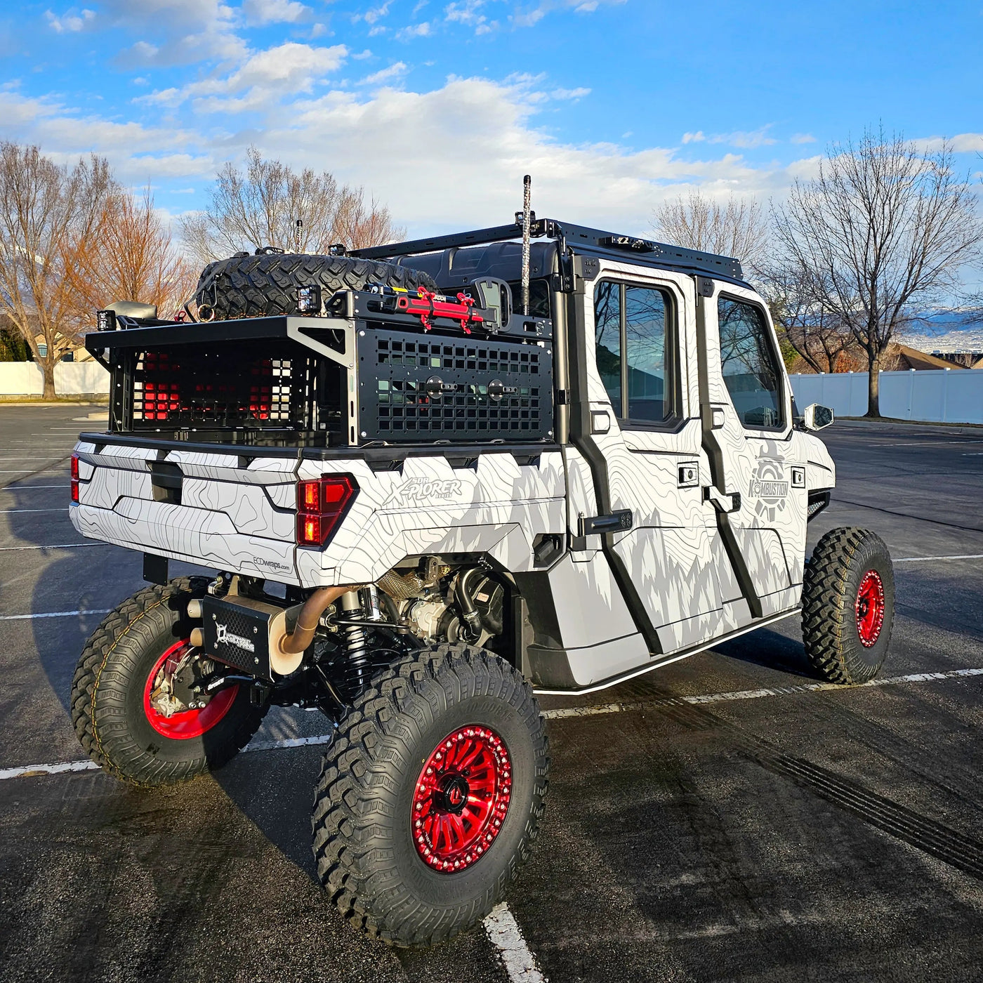 Polaris Ranger XP 1000 X-Plorer Series Bed Rack Molle Panel Kit (Add-On)