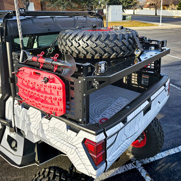 Polaris Ranger XP 1000 X-Plorer Series Bed Rack with Tire Carrier Extension