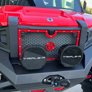 Polaris Xpedition Front Grille Red Frame/Logo