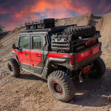 Polaris Xpedition X-Plorer Series Bed Rack Molle Side Panel Kit (Add on) Installed