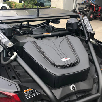 SDR Motorsports Can-Am Maverick X3 Hi-Bred Rear Bed Storage Bag Installed