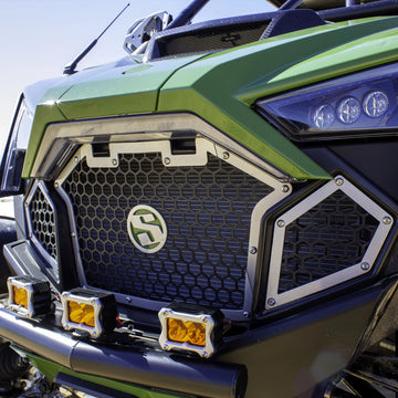 SDR Motorsports Polaris RZR Pro R/Turbo R Front Grille Kit Installed