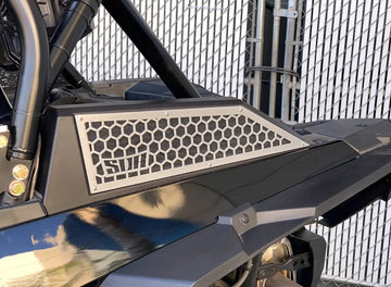 SDR Motorsports Polaris RZR XP Turbo/Turbo S Bed Side Grilles (Tall) Close Up