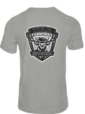 TULE FABWORKS GREY WITH COLOR LOGO SHIRT