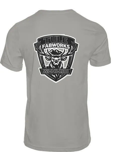 TULE FABWORKS GREY WITH COLOR LOGO SHIRT