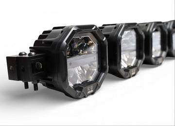8 Light U-Con Interlocking Off Road LED Pod With Amber or White DRL Running Light