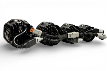 8 Light U-Con Interlocking Off Road LED Pod With Amber or White DRL Running Light
