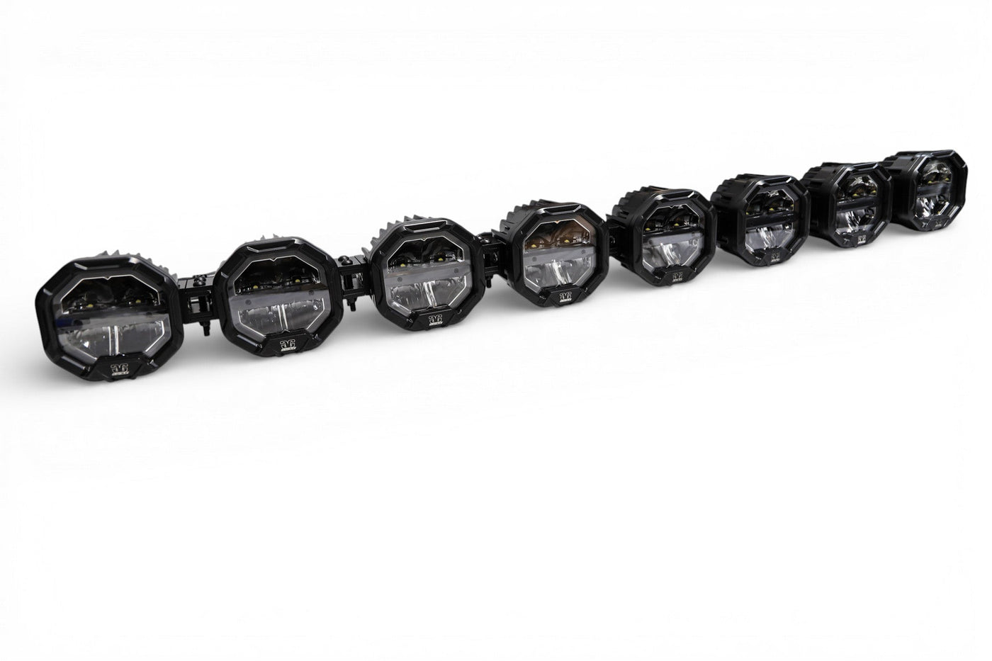8 Light U-Con Interlocking Off Road LED Pod With Amber or White DRL Running Light
