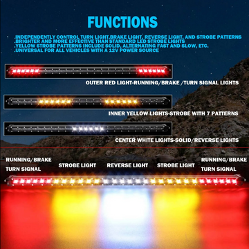 Chase LED Light Bar With Built In Strobe 32"