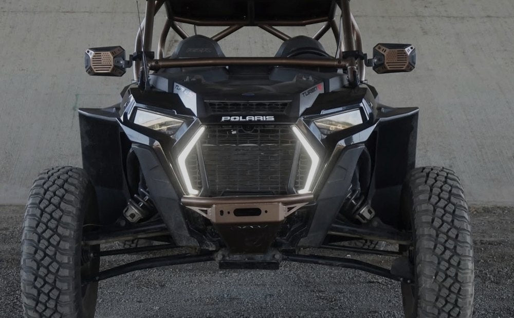 Polaris RZR bronze custom cage front view