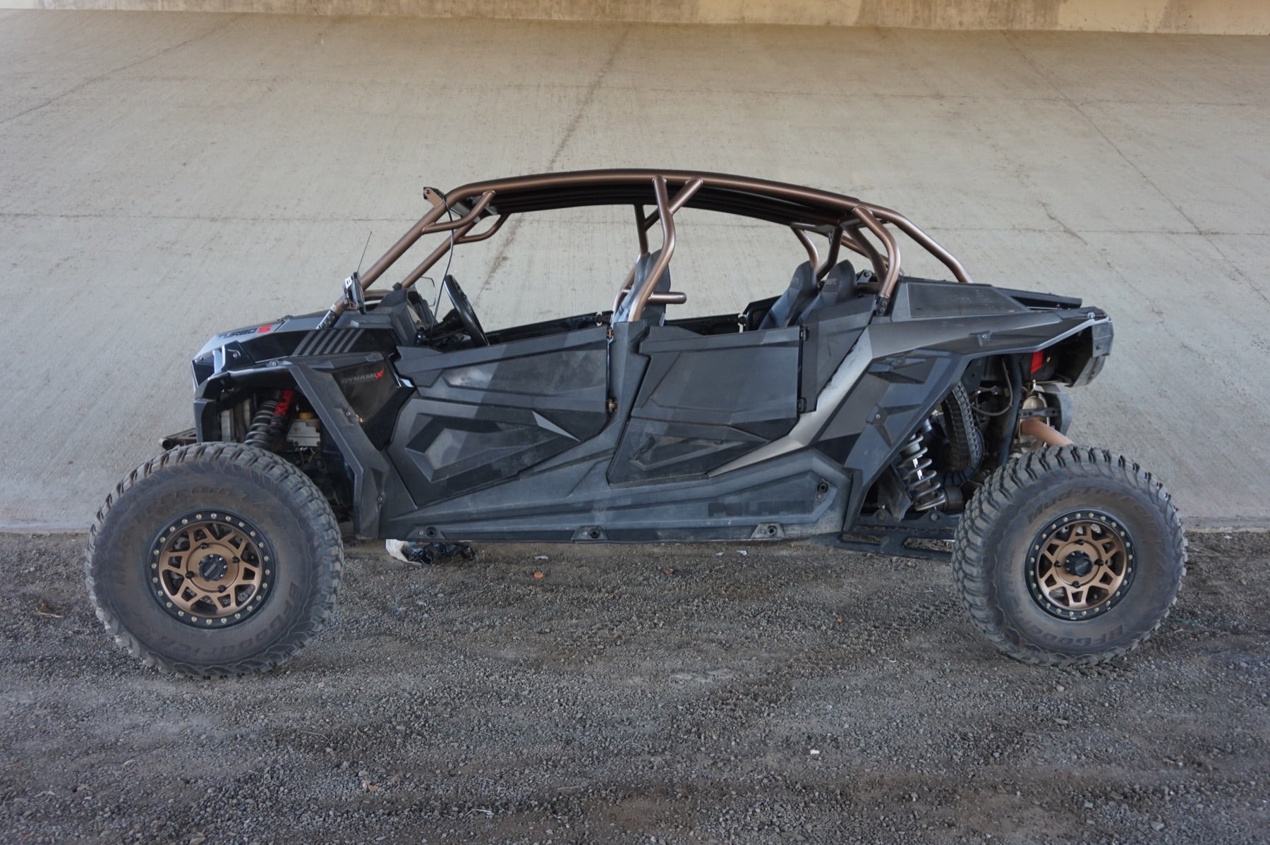 Polaris RZR bronze custom cage side profile