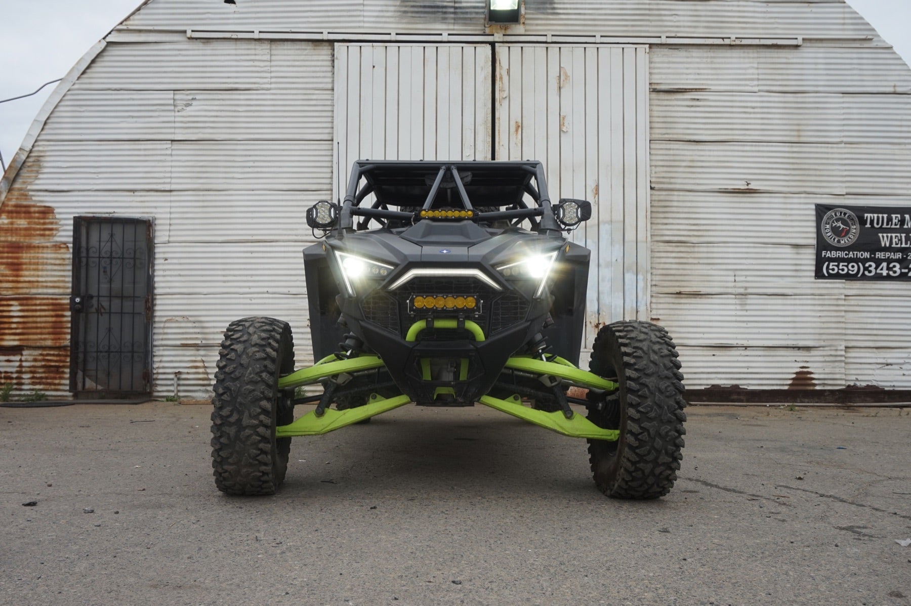 Polaris RZR Pro R custom UTV roll cage front view