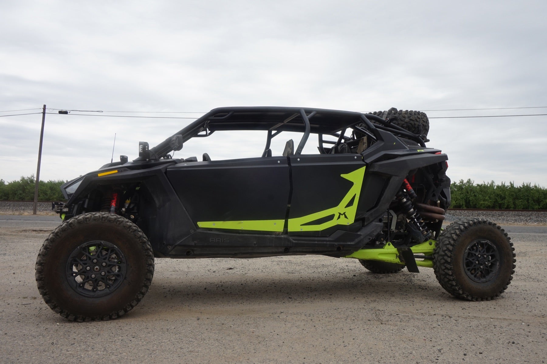 Polaris RZR Pro R custom cage exterior side profile