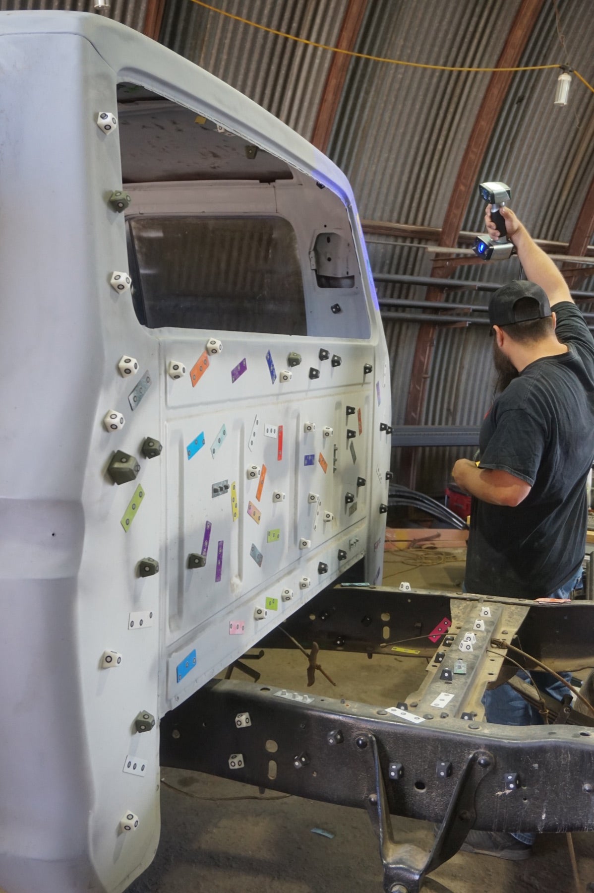 3D scanning process in Tule Fab Works shop