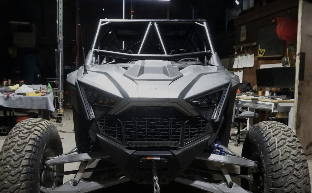 Polaris RZR Pro R front view with custom cage